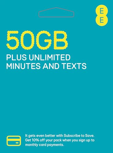 EE 50GB Pay As You Go SIM Card