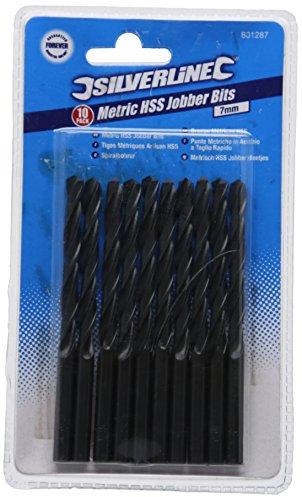 Silverline 801287 Metric HSS-R Jobber Bits 10pk 7.0 mm