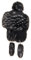 Futrzane Classic Mütze mit Ohrenklappen - Fliegermütze Damen - Russische Hut (One Size, Schwarz mit Weiß Classic)