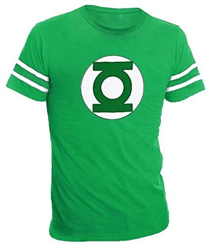 Green Lantern The Camiseta de Manga Corta para Adulto, diseño de Linterna, Color Verde - - Large