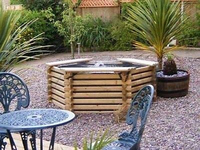 Norlogs GARDEN POOL 260 GALLON KOI FISH POND WITH SUMP LINER WATER FEATURE