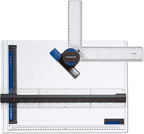 Staedtler 661 Mars Zeichenplatte, weiß DIN A3 im Set mit 660 Zeichenkopf