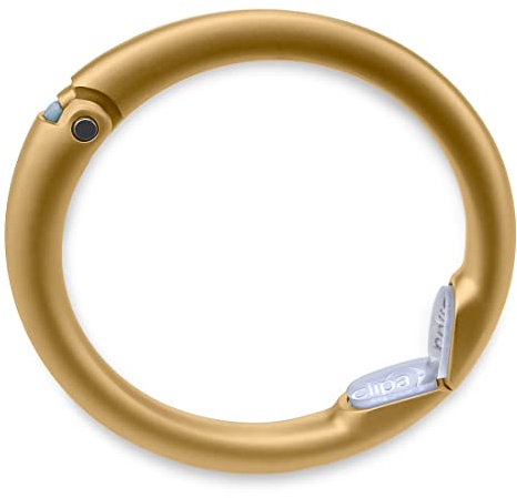 Clipa 2 – Handtasche Kleiderbügel, poliertem Hämatit in ein starker Haken – Schließt in einem Ring, Matte Gold (Gold) - 1273