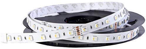 iluminize LED-Streifen RGBW 4 in 1: sehr hochwertiger LED-Streifen RGBW warmweiß (3000K) mit 60 LEDs pro Meter, hoch selektiert, 24V, 19,2W pro Meter (3000K IP33 Rolle 5m)