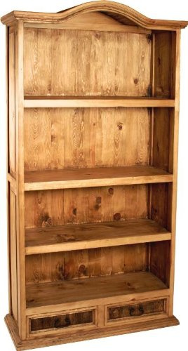MiaMöbel Bücherregal Mexico Möbel 107x190x44 cm Landhausstil Massivholz Pinie Honig