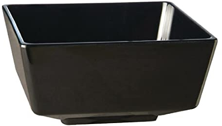 APS GF097 Float Square Bowl, 7, Black | Modern hospitality dinnerware built for high-traffic catering environments; ideal for buffet presentation and food displays.