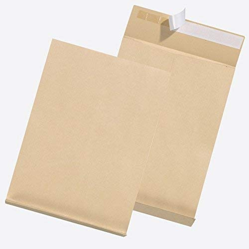 Faltentasche E4 4cm HK braun 25er