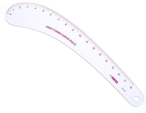 HAND Metric Vary Form Curve Ruler NO.12-118, Flexible,18 Inches