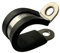 17mm Rubber Lined P Clips Hose Pipe Clamp Stainless Steel - Premium Quality pack of 5