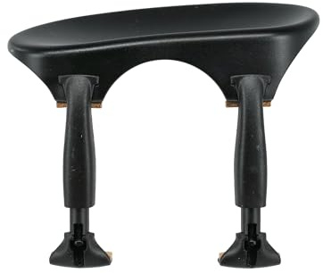 Wittner Chinrest, centre-mounted chinrest Viola, high-tech plastic, anatomically shaped, allergy-tested, without screwdriver, black, Made in Germany, 254231