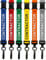 CKB LTD Blau Auftragnehmer Wegbrechen Sicherheitsleine Halsband Sicherheits Plastik-Clip For Arbeiter ID Card Ausweiskartenhalter, Veranstaltungen Ausweise Messen Namensschilder - Packung 50