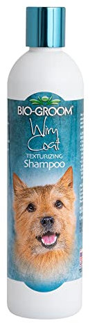 BIO-GROOM - Wiry Coat - Hundeshampoo - Für Rassen mit grobem, drahtigem, trockenem Fell - Verleiht Textur und Fülle - Mit Sojaprotein - Mild und sanft - 355 ml