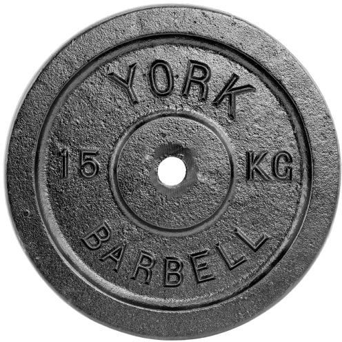 York Fitness 25 kg Hantelscheiben. Hochwertige Gusseisenplatten für Krafttraining und Muskelaufbau. Langlebig und vielseitig für das Fitnessstudio
