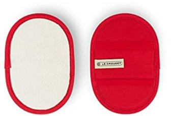 Le Creuset Set de 2 Maniques, Résistantes aux Taches, Cerise, 95002600060000