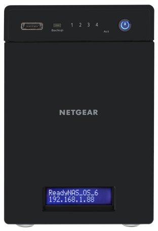NETGEAR RN31442D-100EUS ReadyNAS Storage Desktop 4 Slot con 4 Dischi da 2 TB, Serie 300, Nero/Antracite