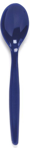 Harfield Reusable Teaspoons Royal Blue 14.5cm (Pack of 10) HQ Unbreakable Polycarbonate