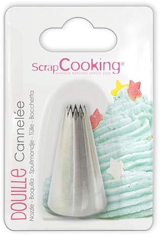 Scrapcooking 1803 Douille Cannelée Inox Argent 14 x 10,8 x 3,2 cm