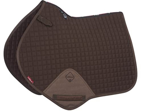 LeMieux Pro Sport Close-Contact-Schabracke, quadratisch gesteppt (D-Ring-Schlaufe) L braun