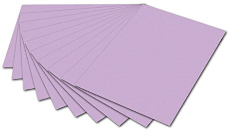 folia 6131 - Fotokarton Lila, 50 x 70 cm, 300 g/qm, 10 Bogen - zum Basteln und kreativen Gestalten von Karten, Fensterbildern und für Scrapbooking