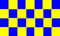 Flagge 90 x 150 : Karo blau/gelb