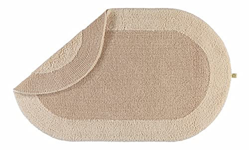 RHOMTUFT Badteppich oval Exquisit Natur-Jasmin - 20 50x75 cm