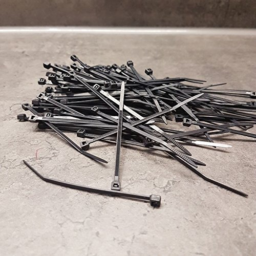 1000 Stk Kabelbinder schwarz 100 x 2,5 mm