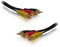 Aptii Triple 3x RCA Cable Gold Phono Audio Video Lead 1.2 m