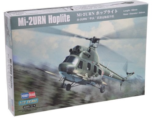 Hobby Boss 87243 Modellbausatz Mil mi-2URN Hoplite, Grau