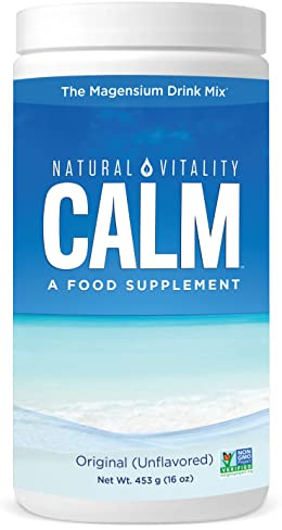 Natural Vitality Natural Calm - RLS - Restless Legs - Relaxation - Stress - Muscle Cramps - Tension - Unwind - Amazing Taste - Unflavored - 453 Grams