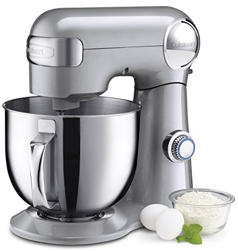 Cuisinart Precision Pro Digital de 5.5 Cuartos de galón Batidora de pie, Metal, 12 Velocidades, Forro Plateado