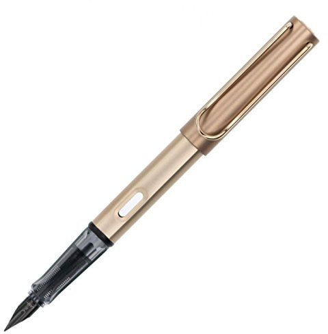 Lamy Unisex Lx Rose Gold Plated Fountain Pen - Rose Gold - Broad Nib