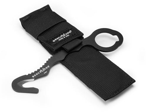 Benchmade 8 Rescue Hook Strap Cutter, Soft Black Sheath - 8BLKW