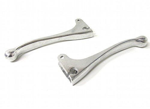 Streetparts24 Aluhebel Brems- und Kupplungshebel-Set links/rechts passend für Hercules, Zündapp, Kreidler, Puch – Mofa Moped - Ersatzhebel, Aluminium