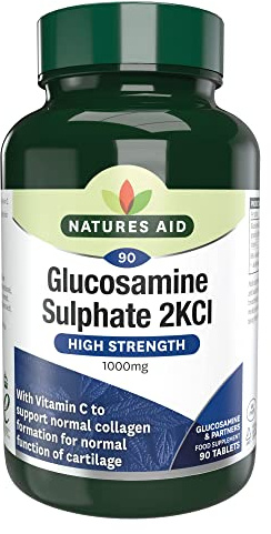 Natures Aid Glucosamine Sulphate 2KCl 1000mg – 90 Tablets
