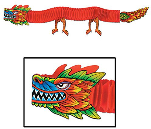 Asian Tissue Dragon Party Accessory (1 count) (1/Pkg)