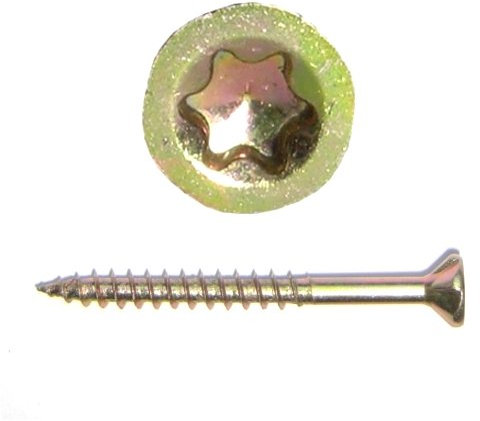 Spanplattenschrauben 6,0 x 140 mm Torx gelb vz. (VE 100)