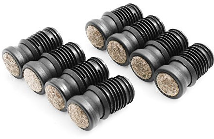 Design61 Stuhlgleiter 8er Set für Rohrinnen-Ø 15-16 mm Filz Möbelgleiter Gelenkgleiter Filzgleiter Bodenschutz Bodenschongleiter zum Einstecken
