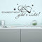 KLEBEHELD® Wandtattoo Schmeckt nicht gibt’s nicht | Spruch Küche | Größe 140x54cm, Farbe lavendel