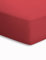 schlafgut Mako-Jersey Basic Spannbetttuch, Baumwolle, Kirsche, 200 x 200 cm