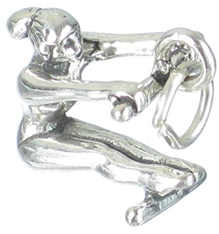 Turner Sterling Silber Charm .925 X1 Bars Frau Gymnastik Charms sslp1995