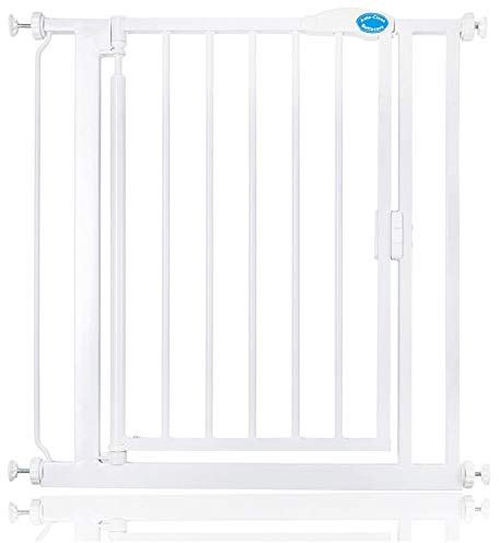 Bettacare Auto Close Stair Gate, 75cm - 82cm, White, Pressure Fit Safety Gate, Baby Gate, Safety Barrier for Doors Hallways and Spaces, Easy Installation