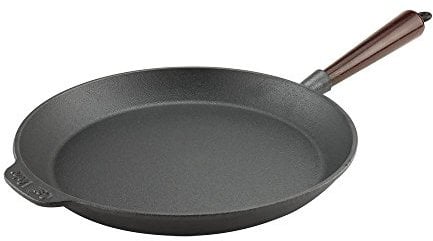 Carl Victor - Bratpfanne Gusseisenpfanne 28 cm mit Holzgriff