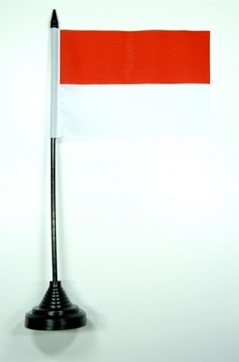 Fahne/Tischflagge Monaco 11 x 16 cm Flaggen