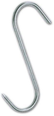 OEM SYSTEMS Gancio ad S Per Macellaio Inox 140 mm Spessore 6 mm Confezione da 10 Pezzi