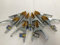 8 x 6 Metal Spring Clamps with Protective Leather Covers Market stall Tarpaulin Clips