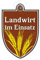 Schild, Autoschild Landwirt im Dienst Einsatz mit Saugnapf, 1,5mm wetterfestes Material 100 x 120 mm groß GREEN