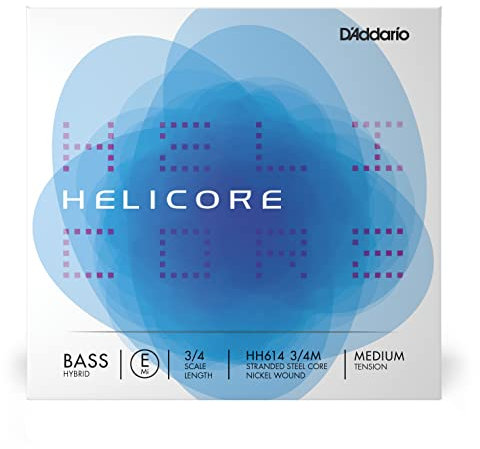 D'Addario Helicore 3/4 Scale Medium Tension Hybrid Bass Single E String
