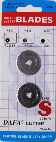 EZ Quilting Ersatzklingen für Dafa Rollschneider, 28 mm