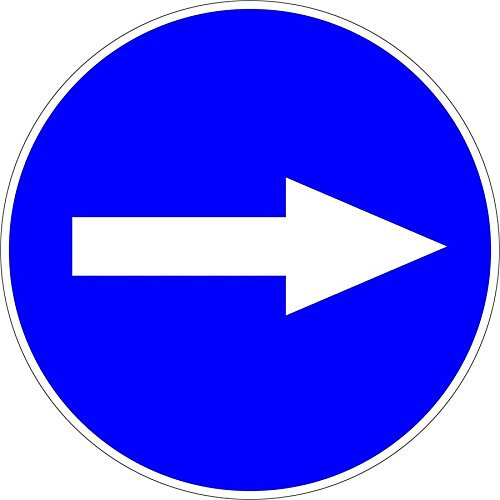 Akacha Tür-Aufkleber Verkehrsschild „Fahrtrichtung rechts“