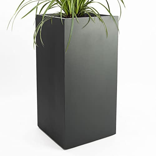 Pflanzwerk® Pflanzkübel Tower Anthrazit 80x40x40cm *Frostbeständig* *UV-Schutz* *Qualitätsware*
